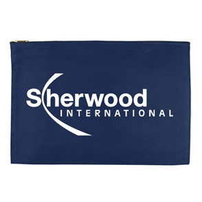 10 Oz. Colored Canvas Deluxe Zippered Portfolio 3
