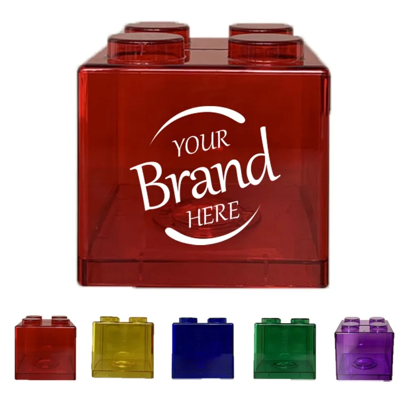 Transparent Building Block Piggy Bank