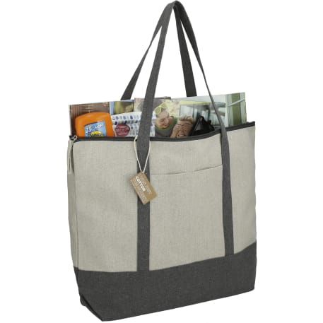 Repose 10oz Recycled Cotton Zippered Tote 82