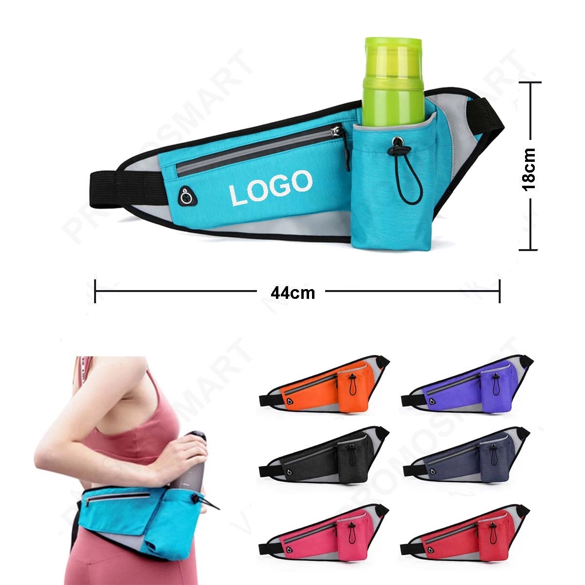 Running Belt Fanny Pack With Bottle Holder 3