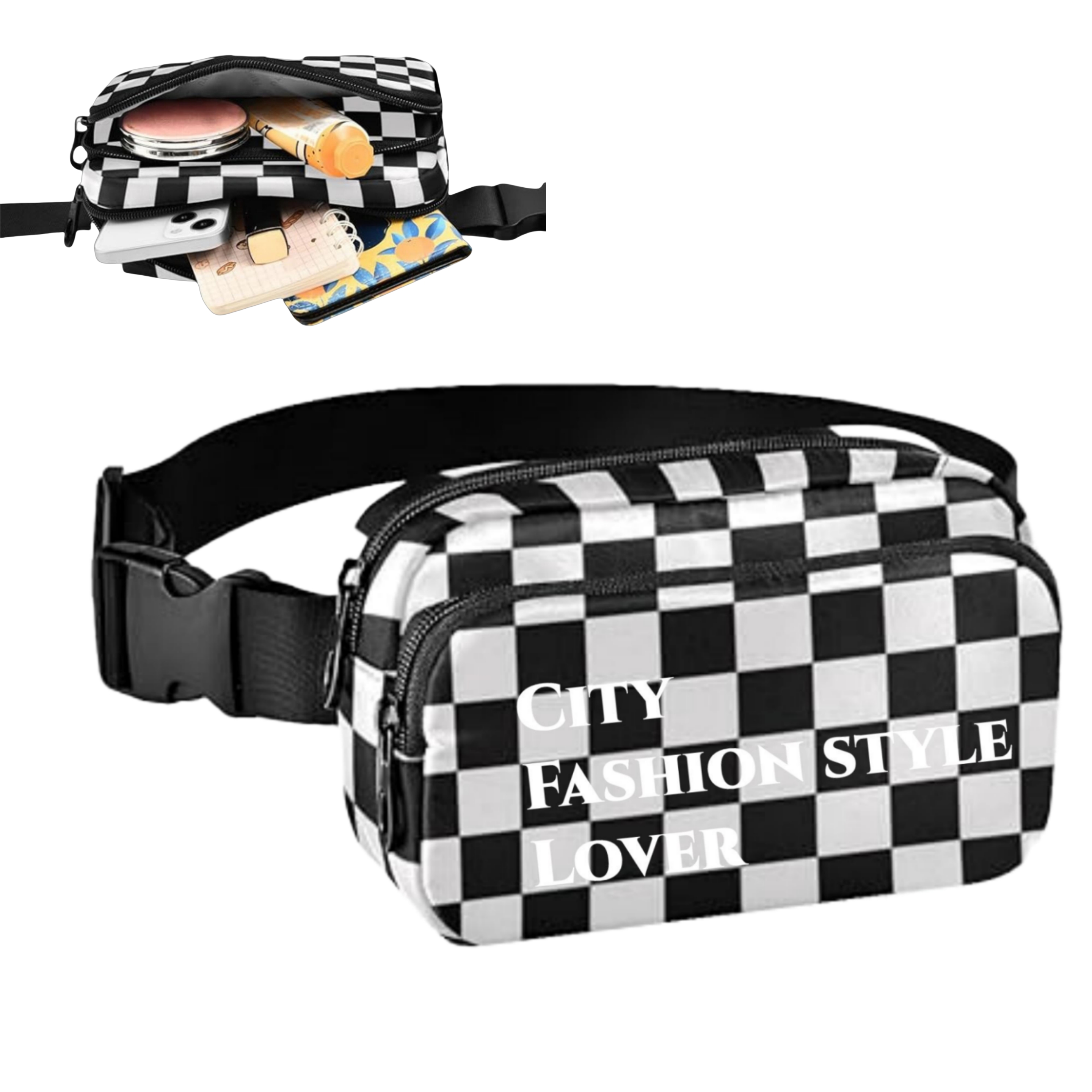 L:8.07" W:2.36" H:5.31" Mini Belt Bag 4