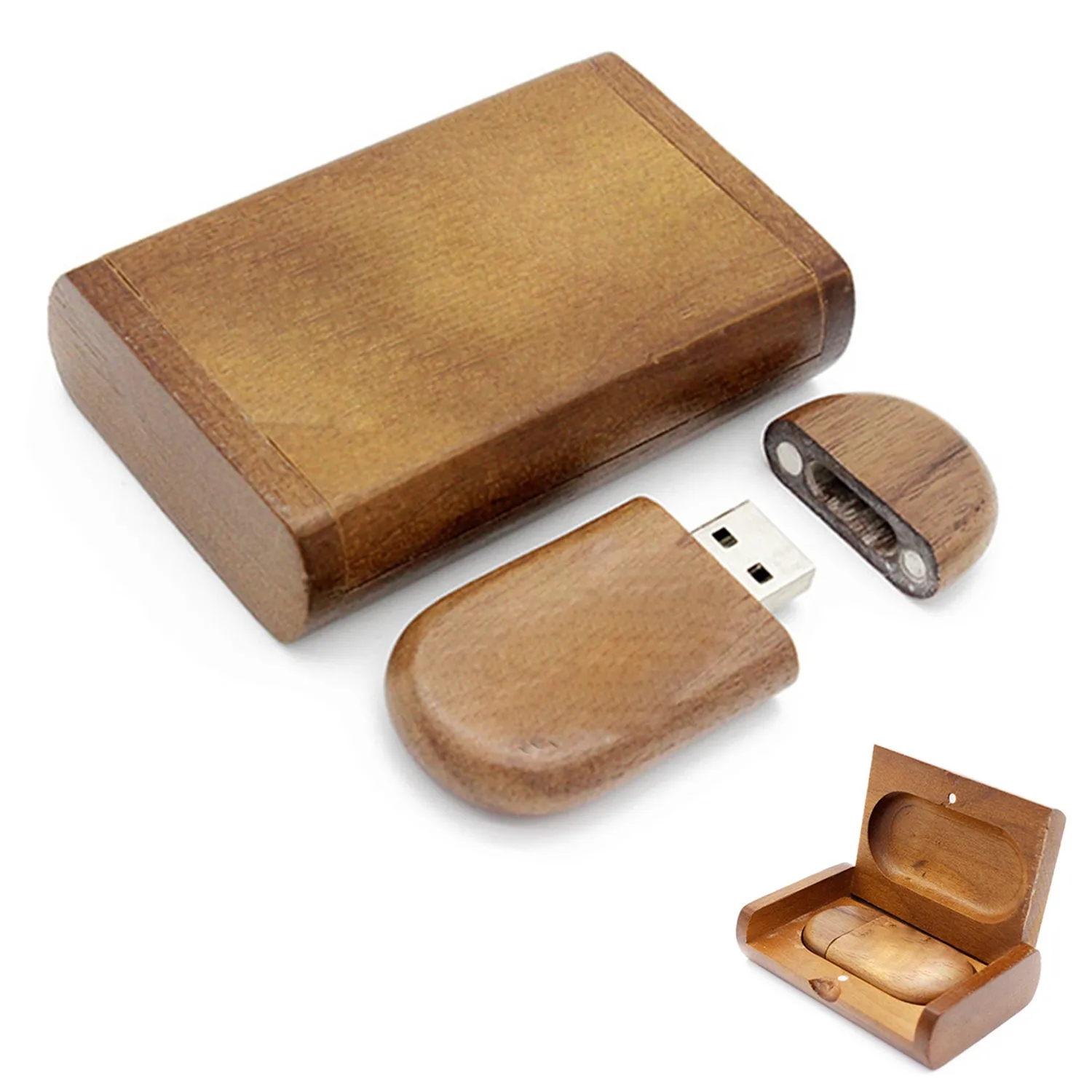 Gift Wooden 64Gb Usb 2.0 Flash Drive 3