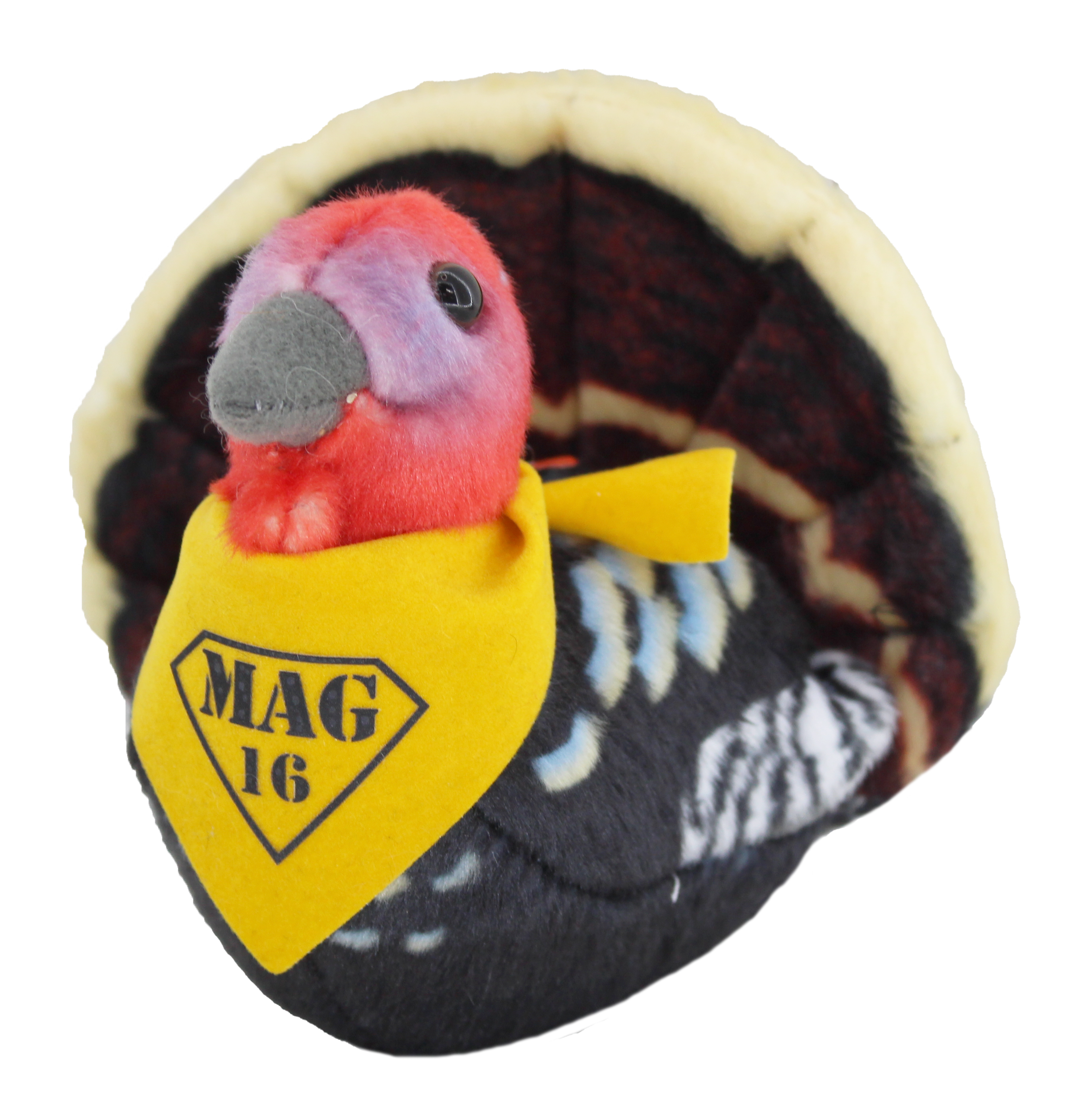 7" Audubon Turkey with bandana and one color imprint 2