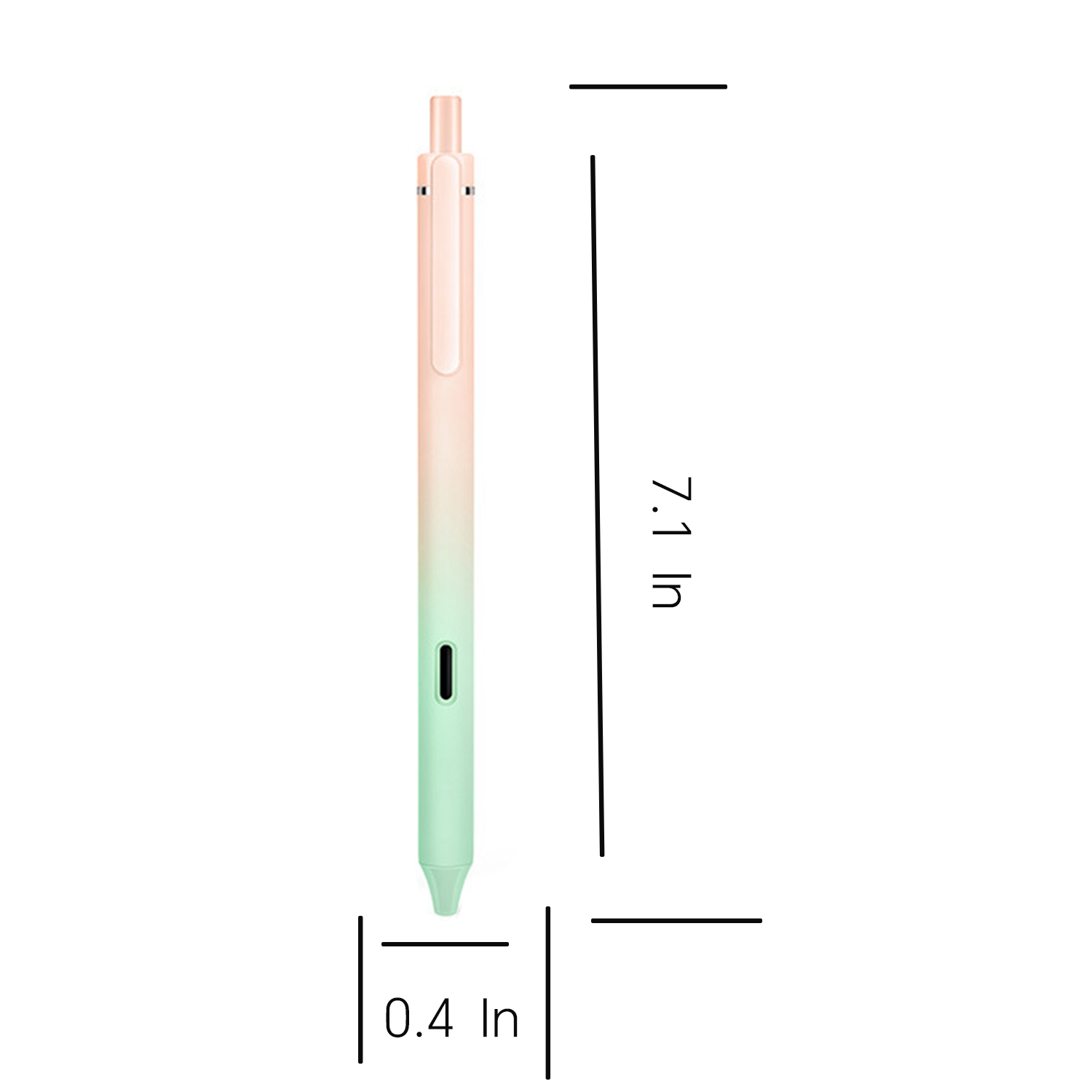 Plastic Retractable Gel Pen 2