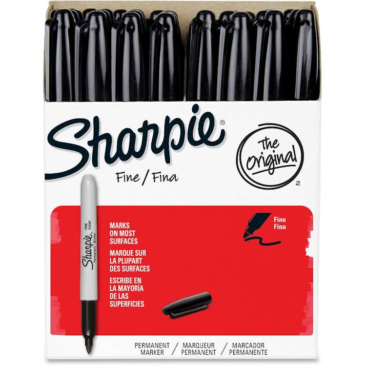 Permanent Markers - Black Fine Tip 36 Set 2