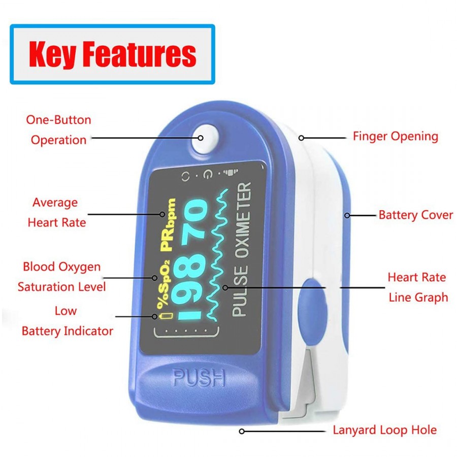 Finger Pulse Oximeter With FDA 510K Certification 12