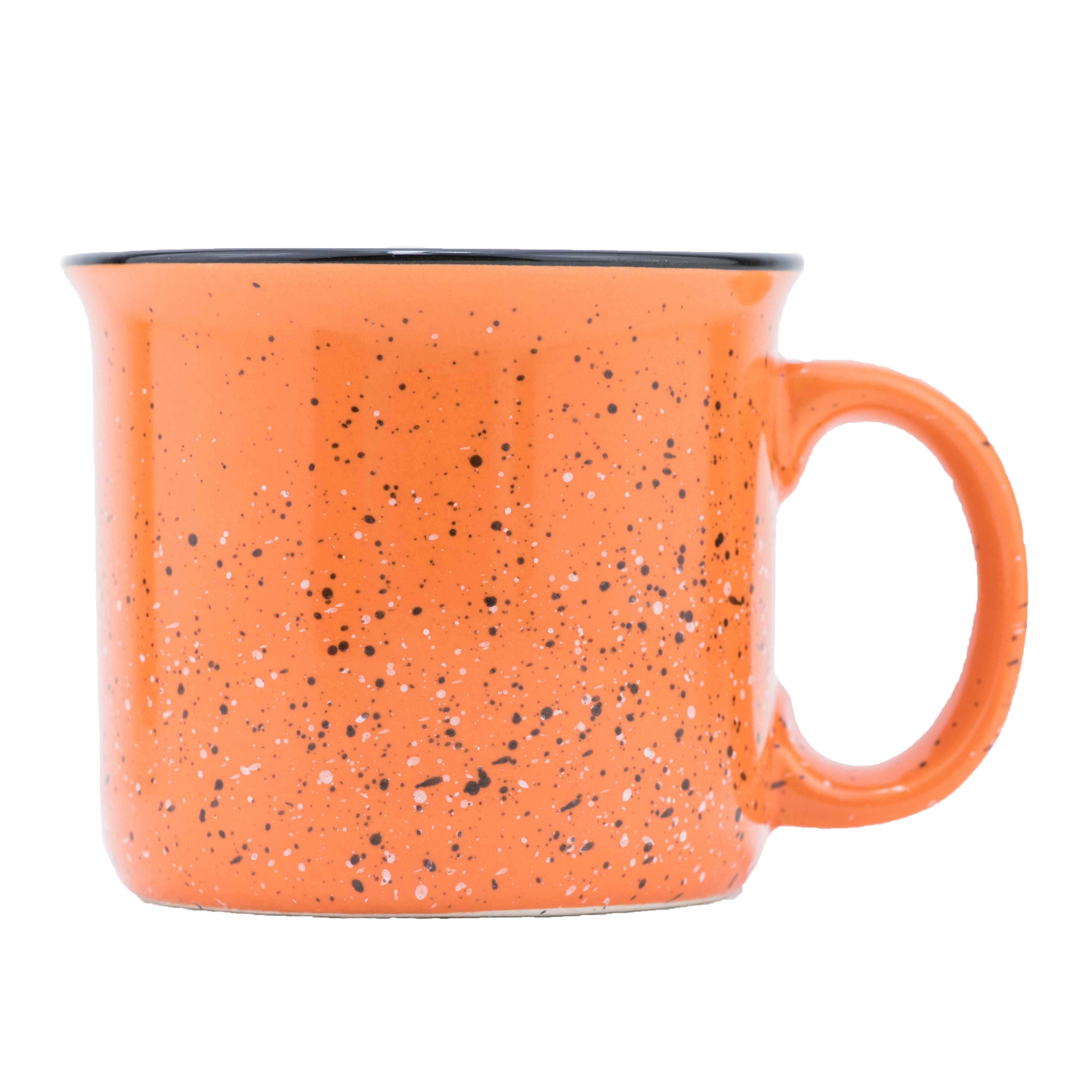 Scenesetter 15oz Speckled Ceramic Mug (Orange)