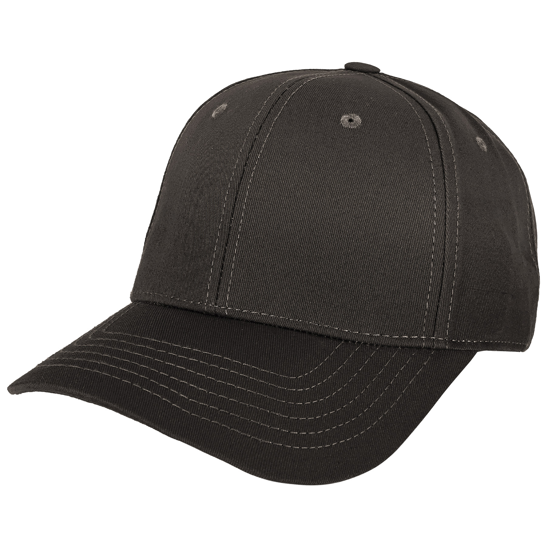 Classic 6-panel Curved Brim Baseball Cap With Plastic Snapback Clousure (MOQ: 1pc) 5