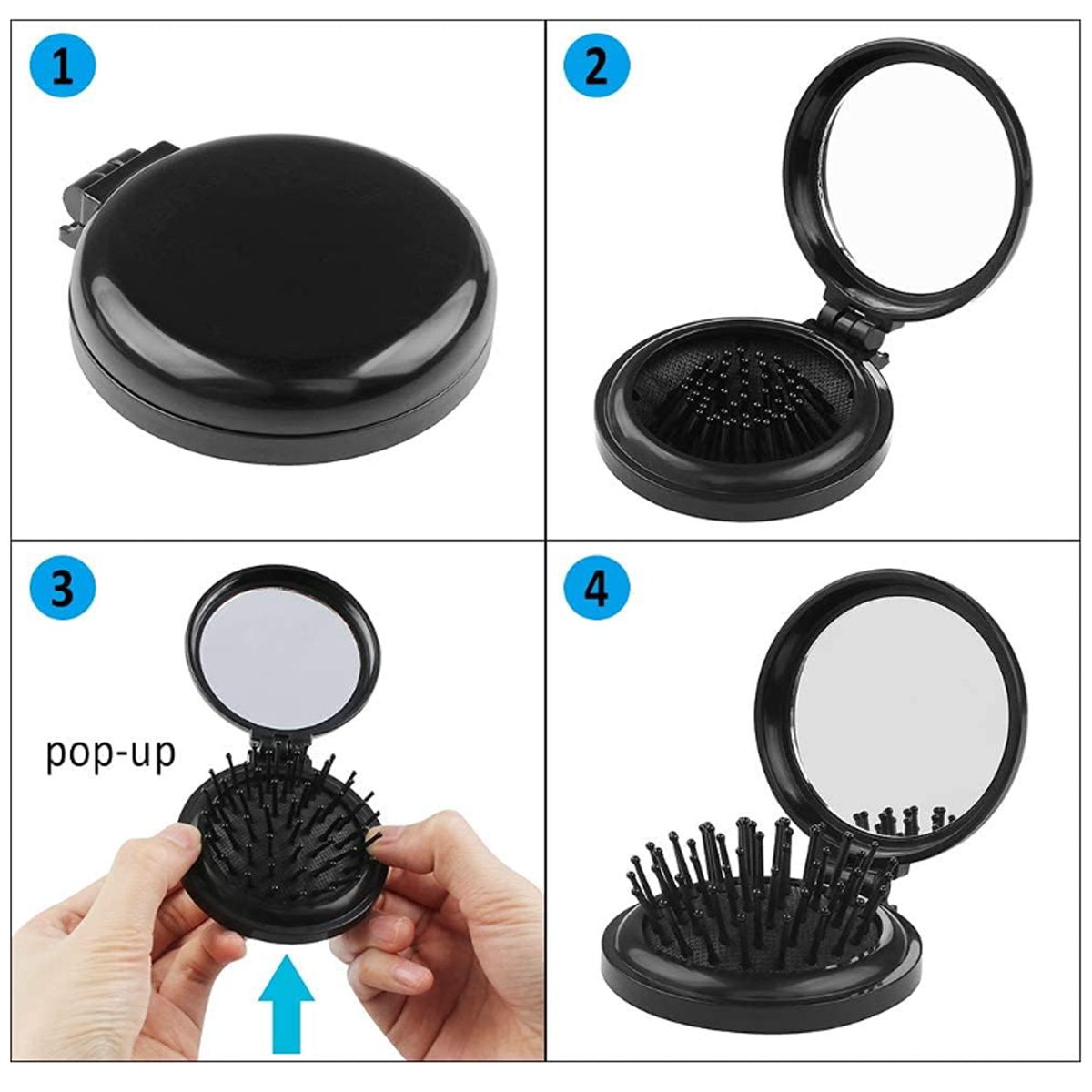 Mini Travel Hair Brush 1