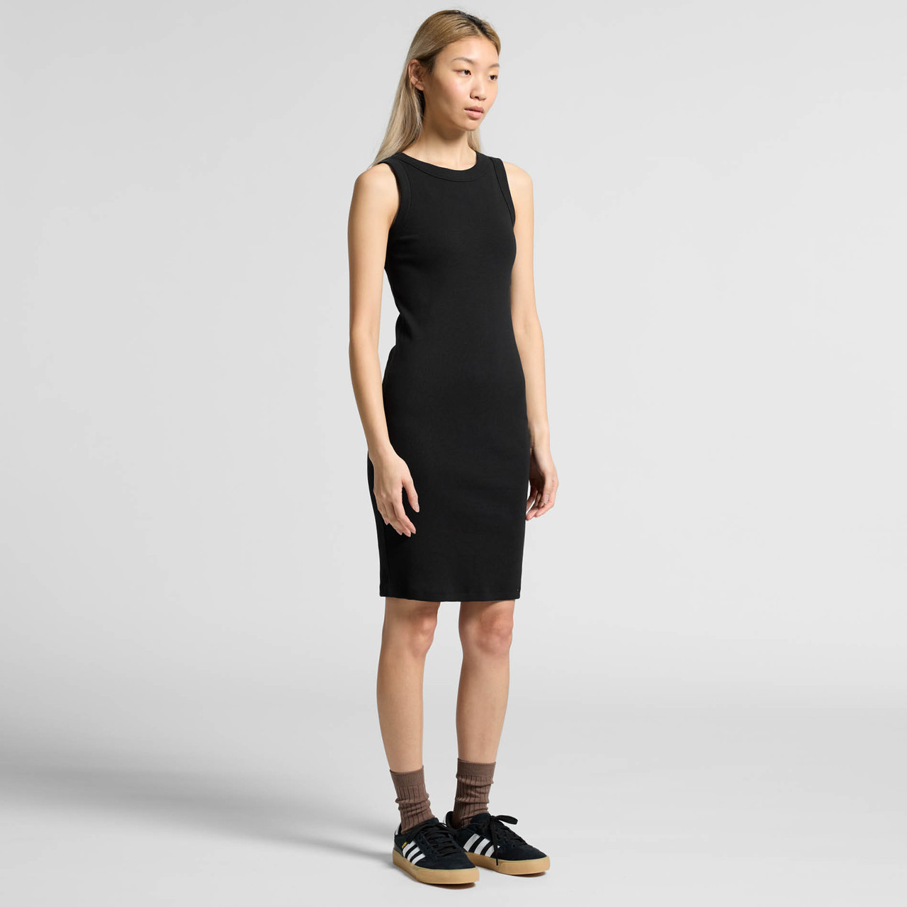 Wo's Organic Rib Dress | 4066G 6
