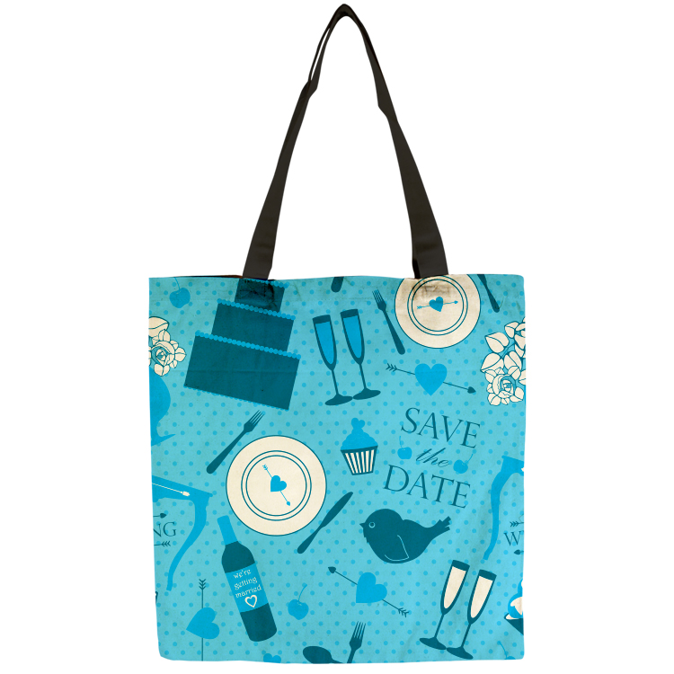Flat Vibrant Cotton Tote Bag 3