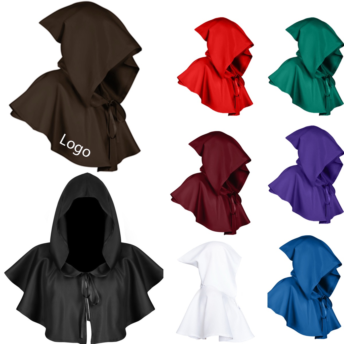 Halloween Grim Reaper Cloak Role Play Cape with Hooded 5