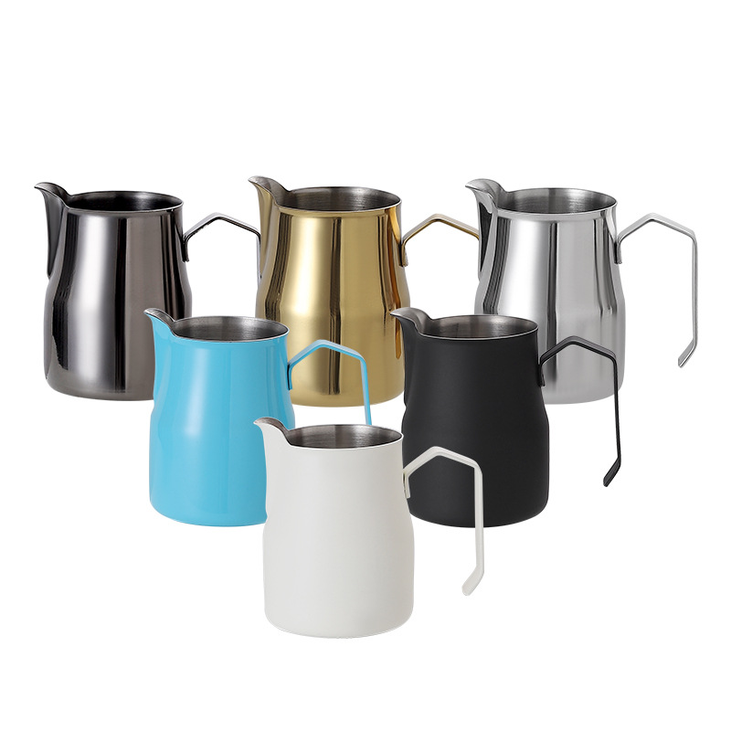 17oz Italian Style Stainless Steel Latte Art Cup with Scale 3