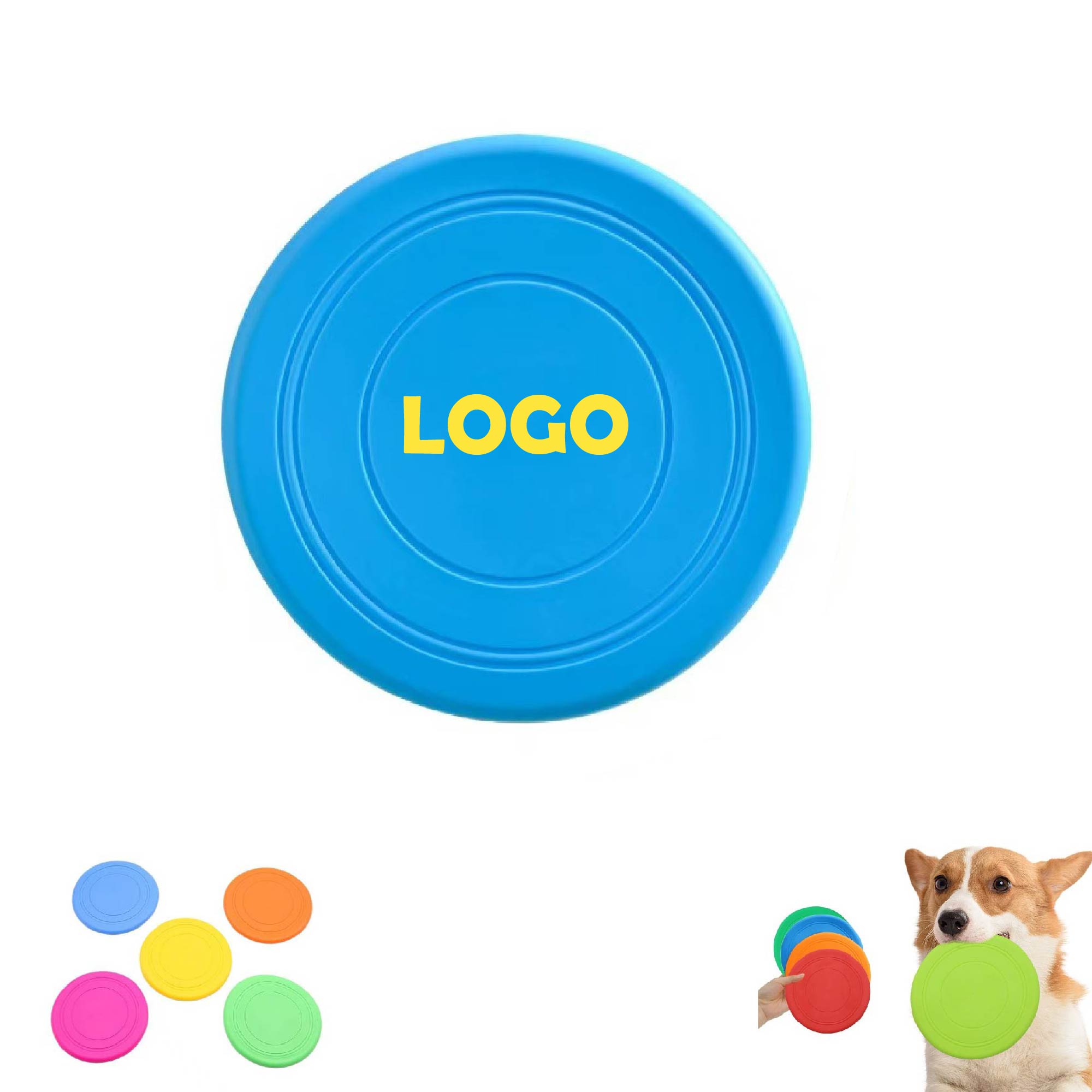 MOQ 10pcs Interactive Dog Toy Flying Disc 1