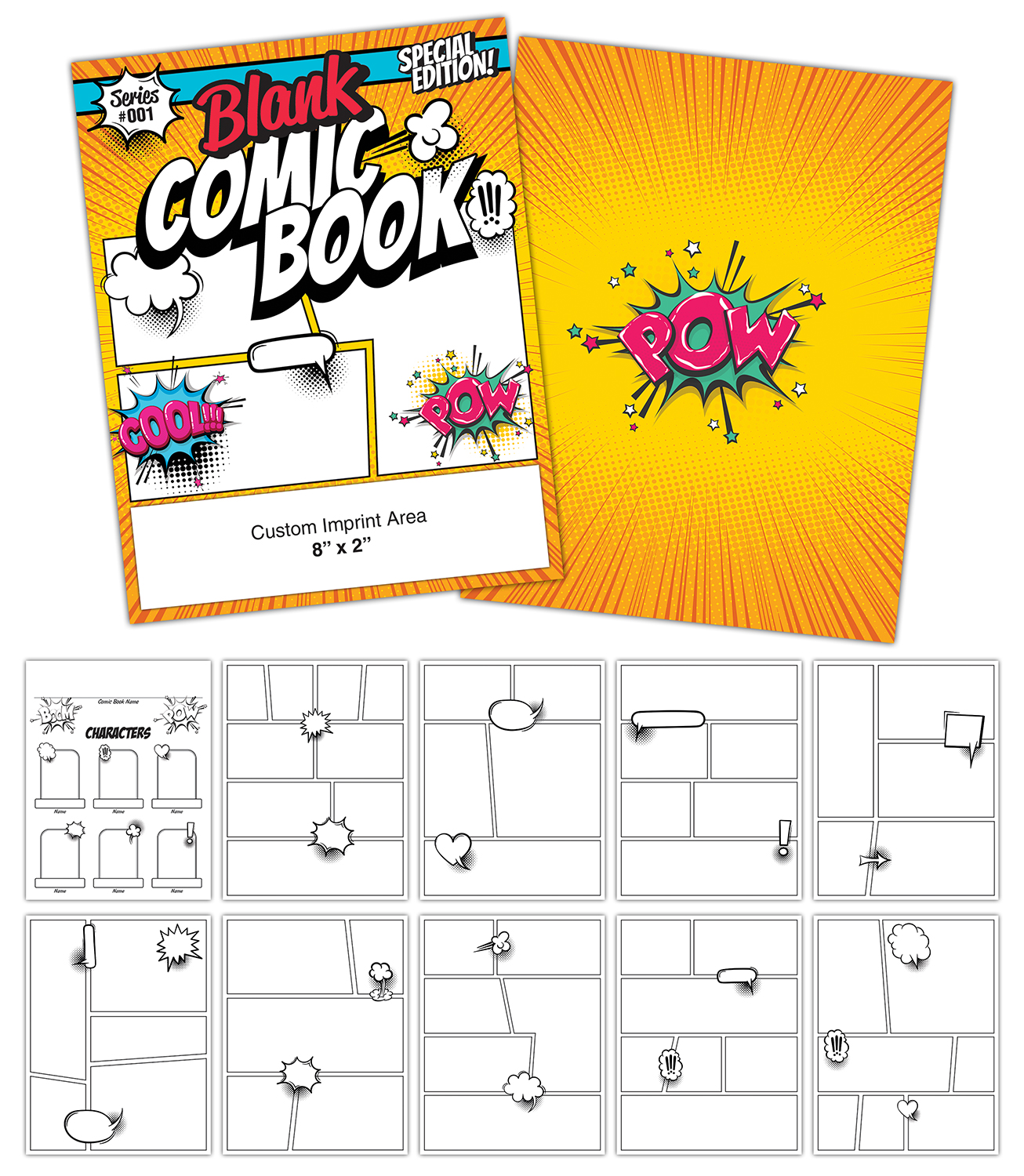 Activity/Coloring Book - 8.5x11 - (12 Pages) 2