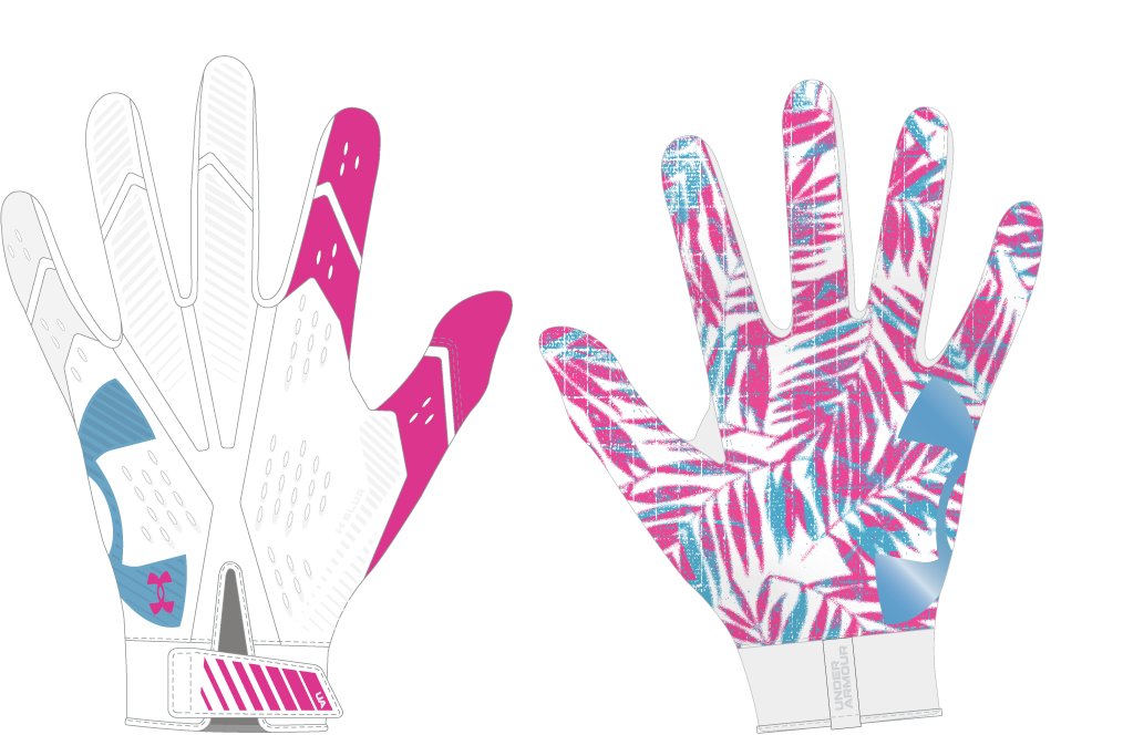 UA Blur LE Kids' Football Gloves 13