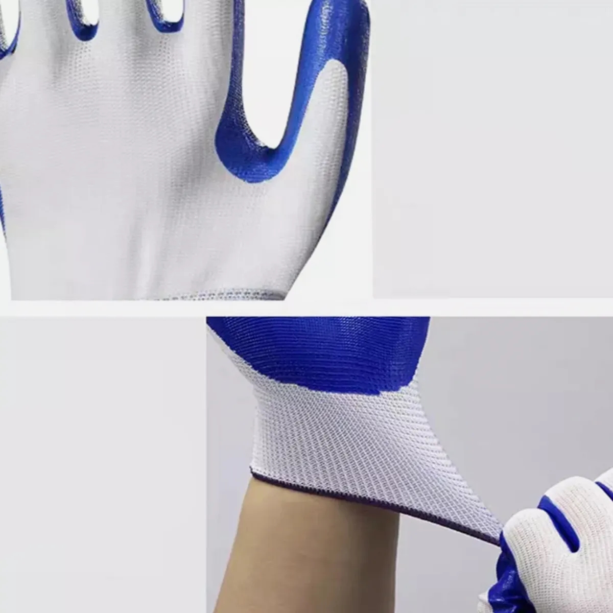 Construction Nitrile Coated Labor Protection Work Gloves 4