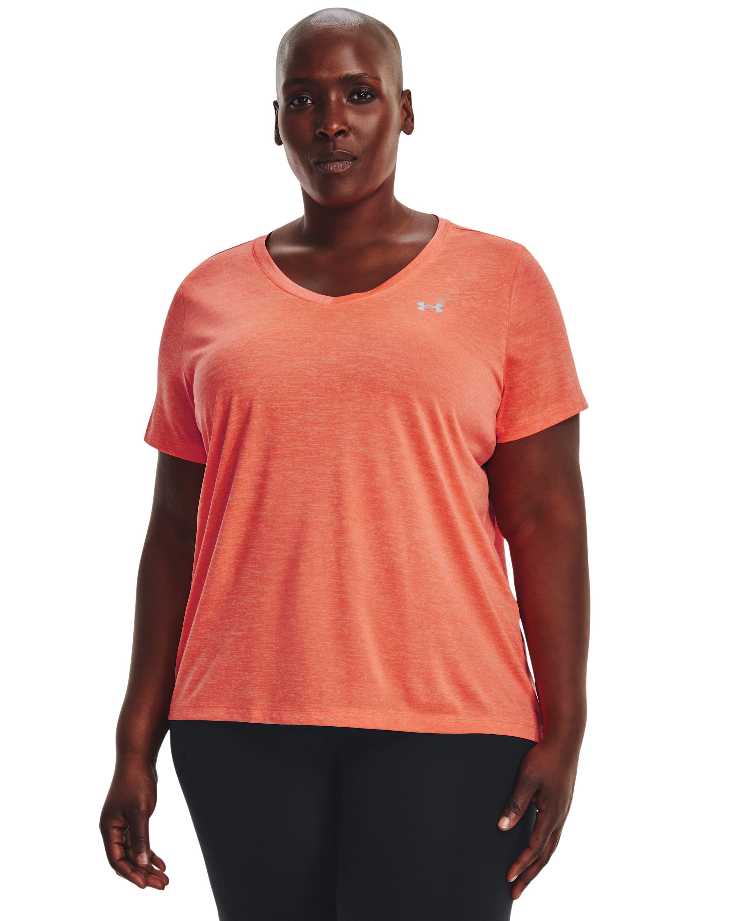 UA Tech Twist Women's V-Neck Short Sleeve 36