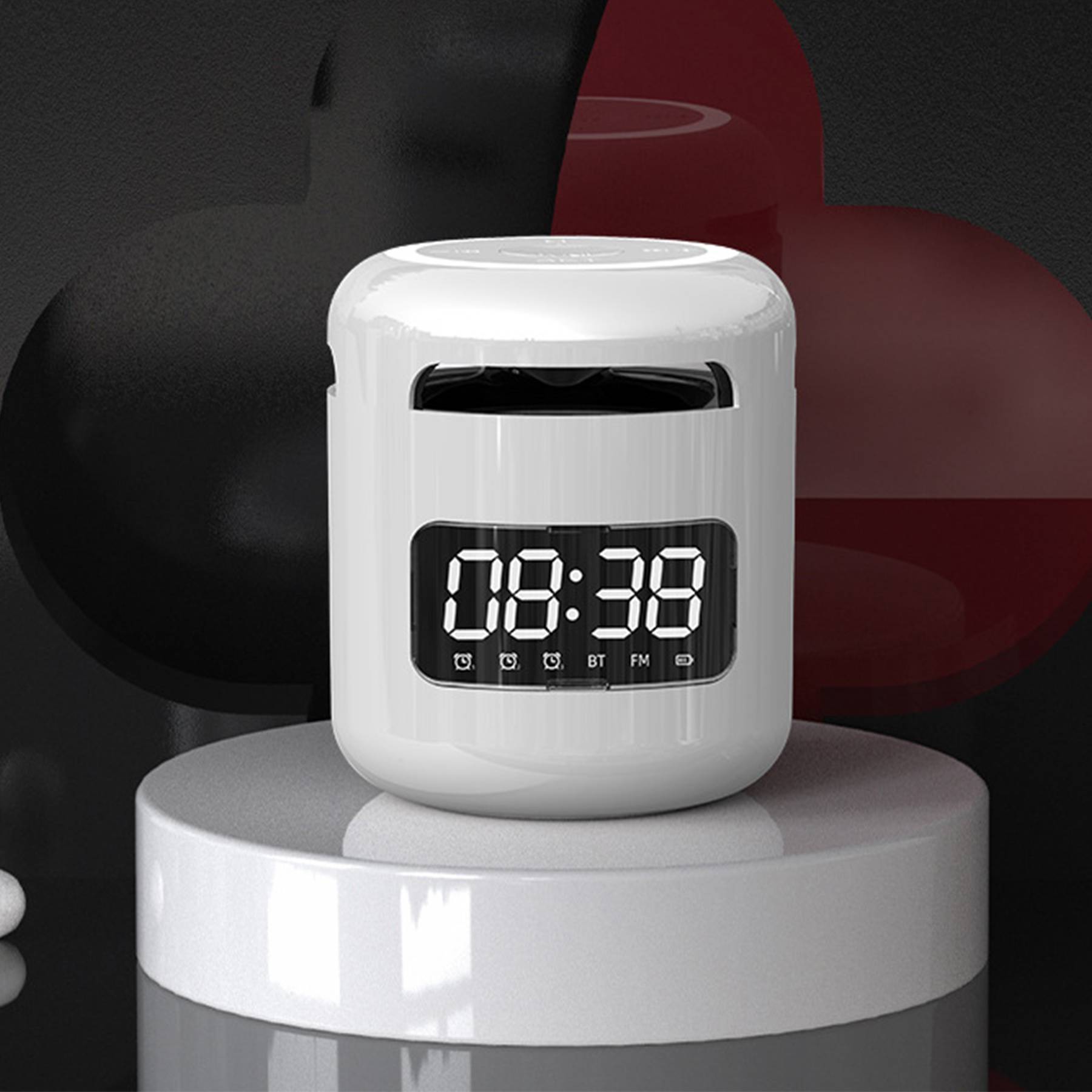 Wireless Intelligent Bluetooth Speaker With Clock 1