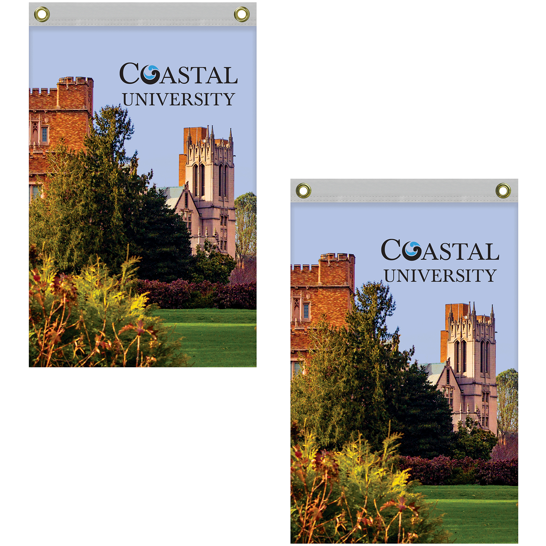 2' x 3' Double Sided Knitted Polyester Vertical Banners 10
