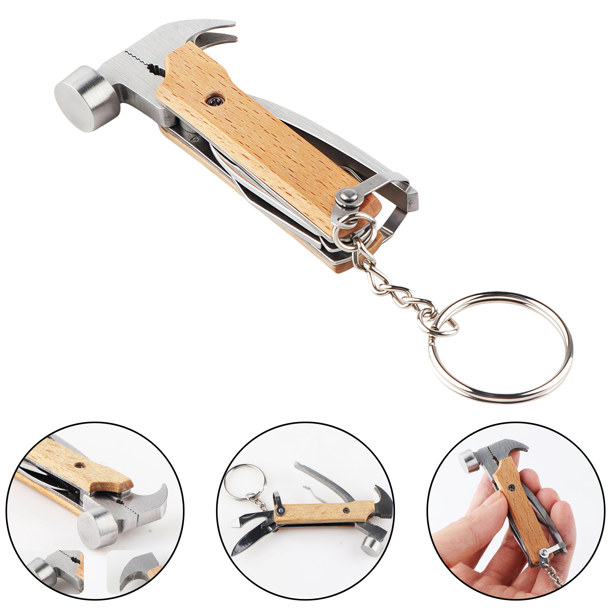 Mini Folding Hammer Multi-Tool with Pliers 3
