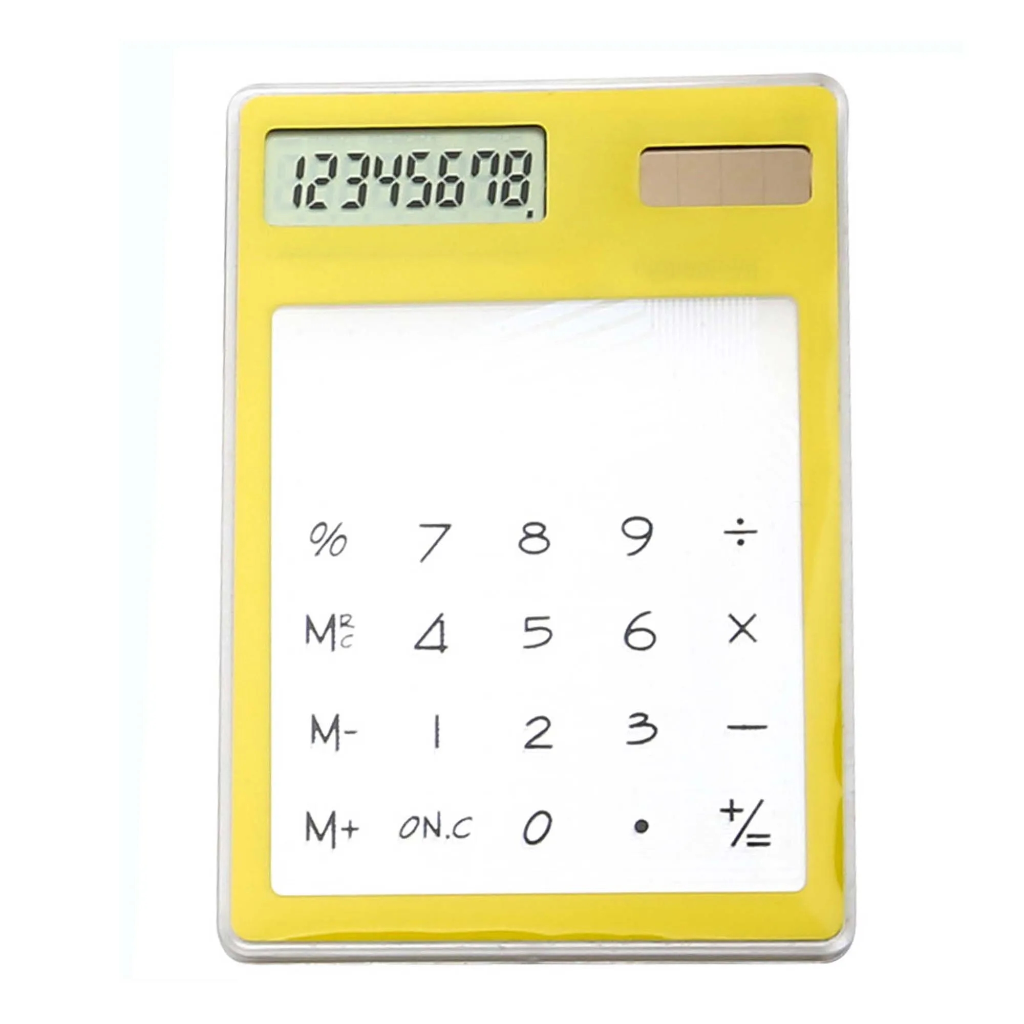 MOQ50 Clear Thin Solar Powered Calculator 10
