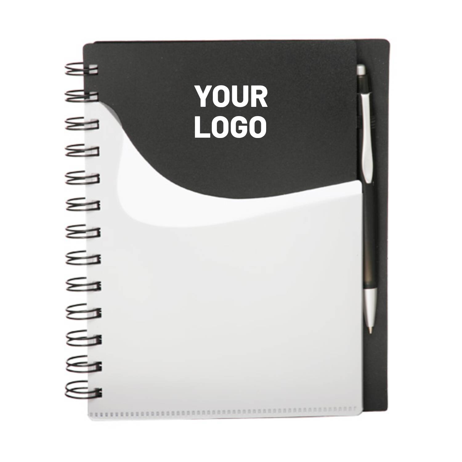 Front Pocket Spiral Notebook with Pen 5