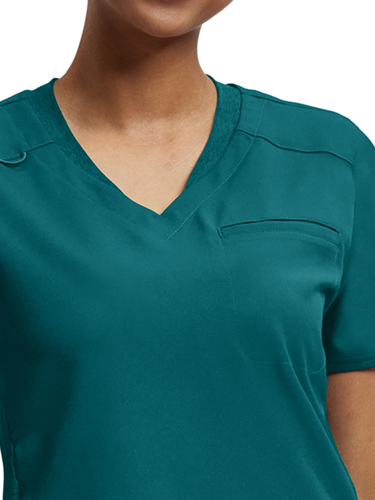White Cross - VIBE - Women's Two-Pocket Knit Collar V-Neck Top 7