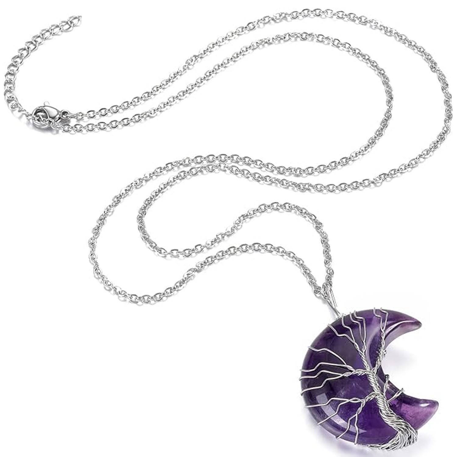 Moon Tree of Life pendant necklace 5