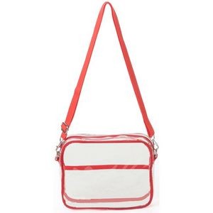 Clear Transparent PVC Cross Body Shoulder Messenger Ba 9