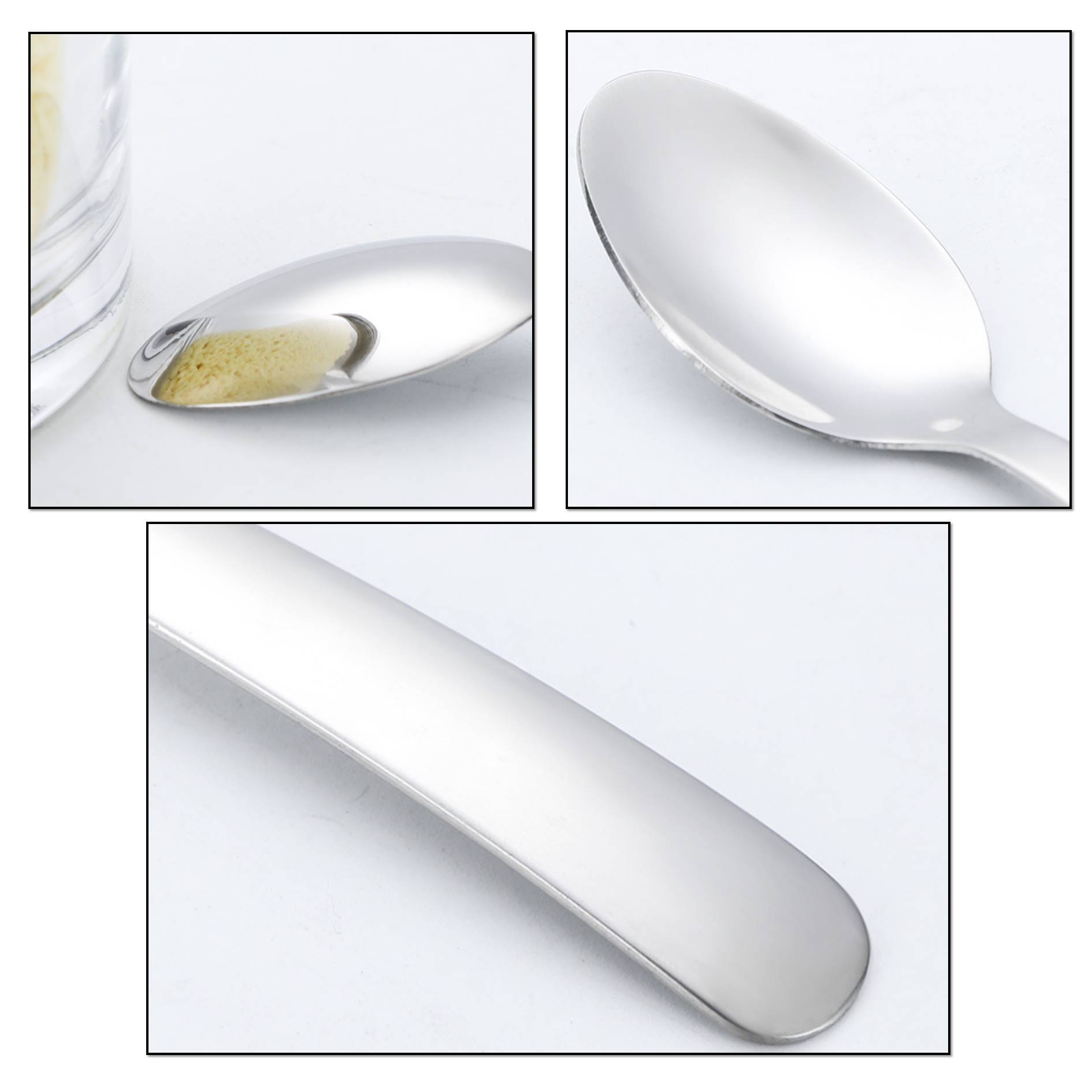 Stainless Steel Coffee Dessert Spoon 2