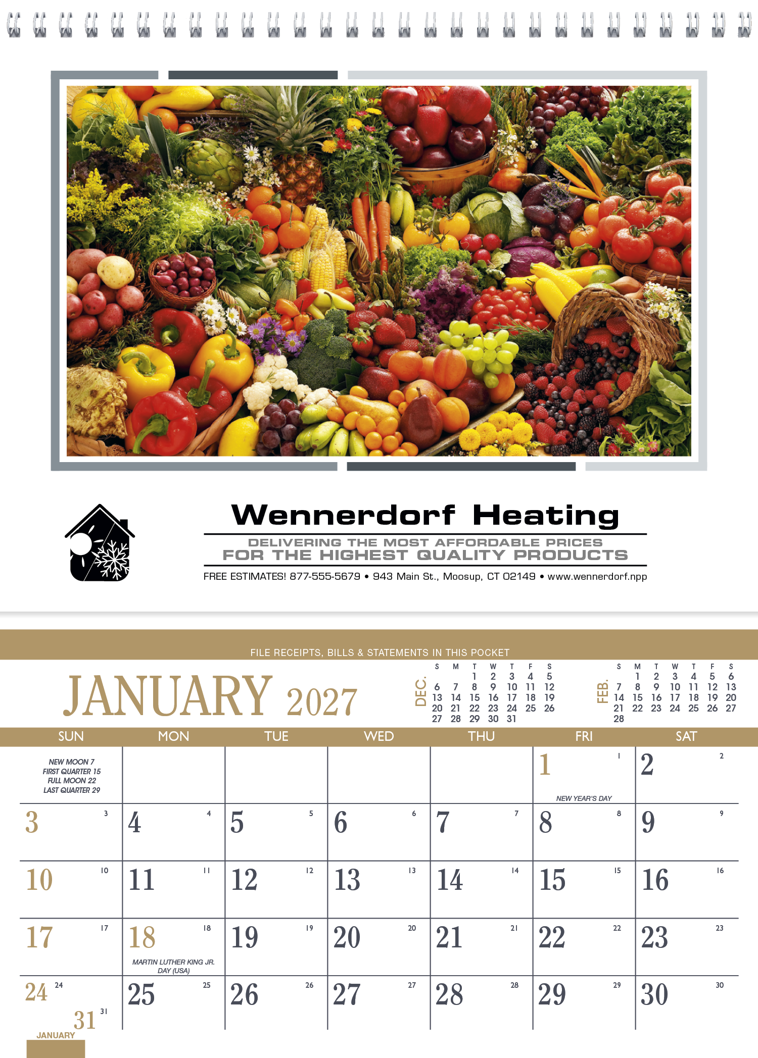 Triumph® Calendars Recipe Pocket Calendar 37