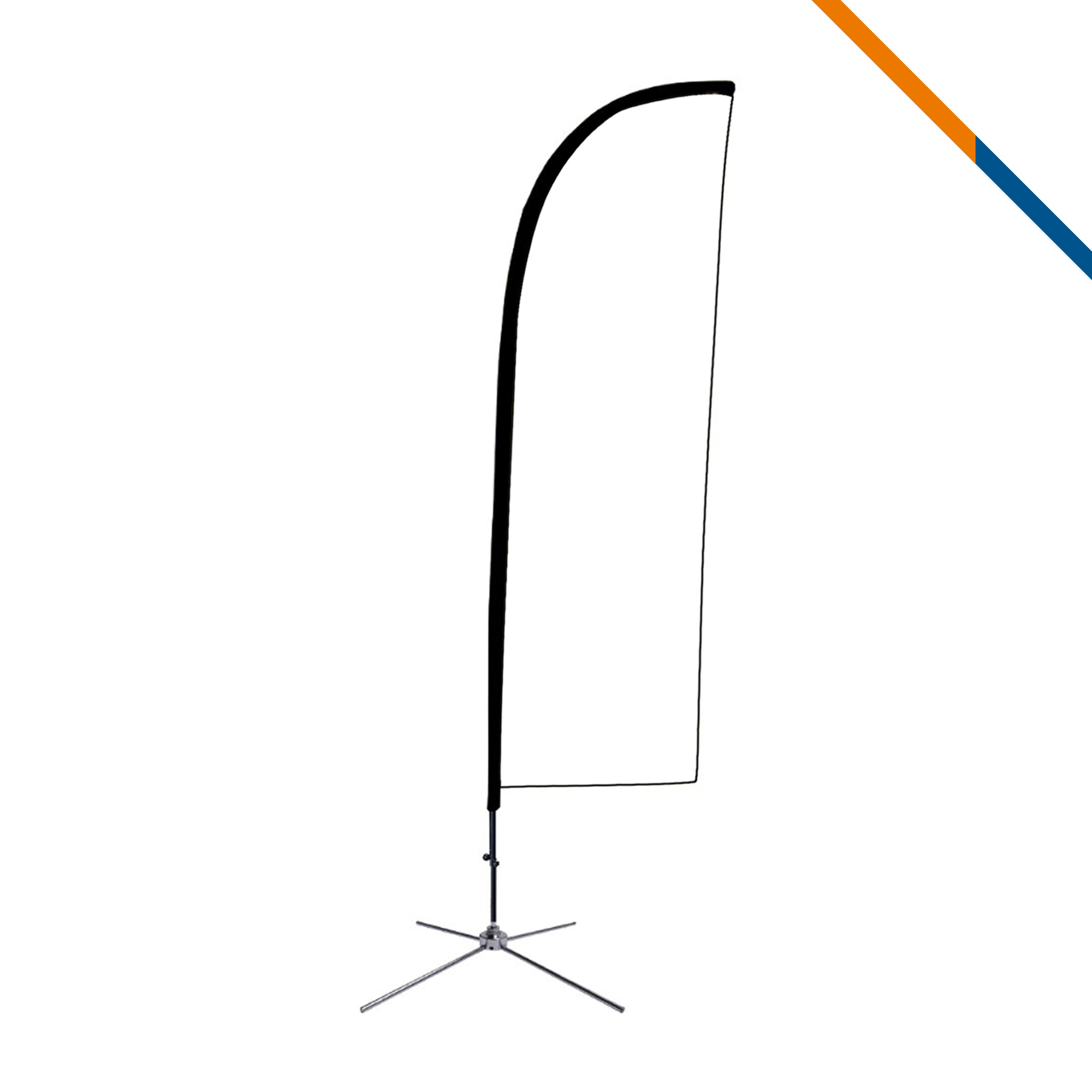 10' Waver Single-Sided Straight Flag 4