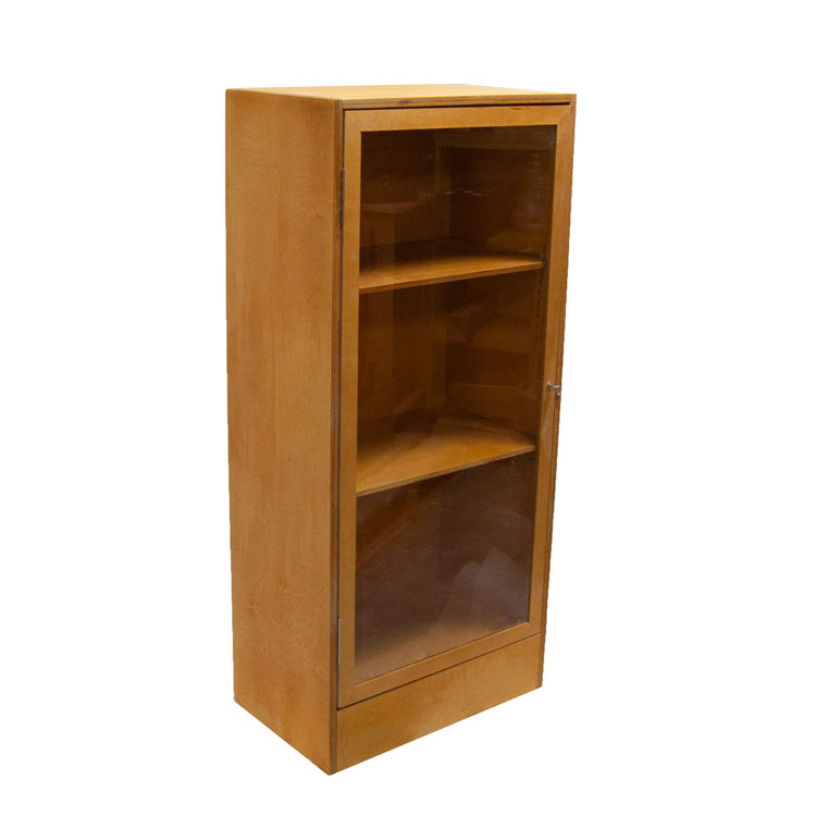 Display Cabinet with Adjustable Shelves and Lock