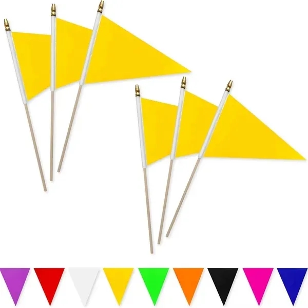 Colorful Pennant Flags with 5x8-Inch Small Triangle 5