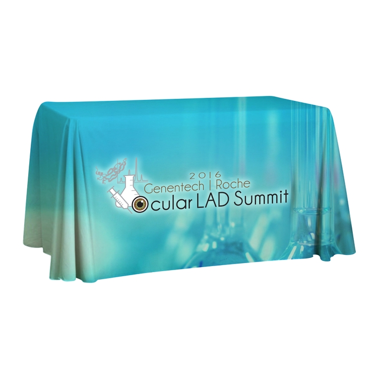 Table Throw, Full-Color Dye-Sublimation, Sewing - Standard Table Cloth - 4 ft table runner 2