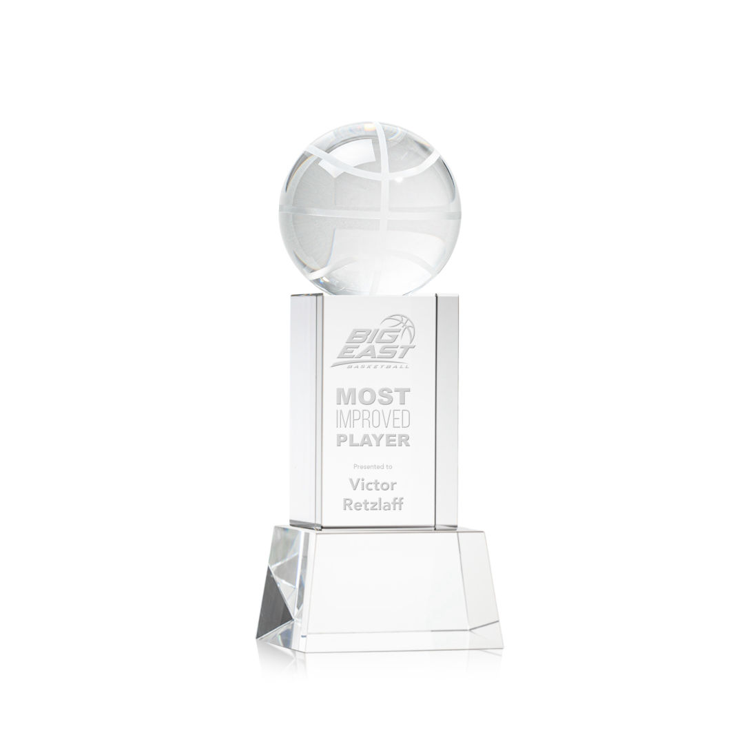 Basketball Award on Belcroft Base - Clear 3
