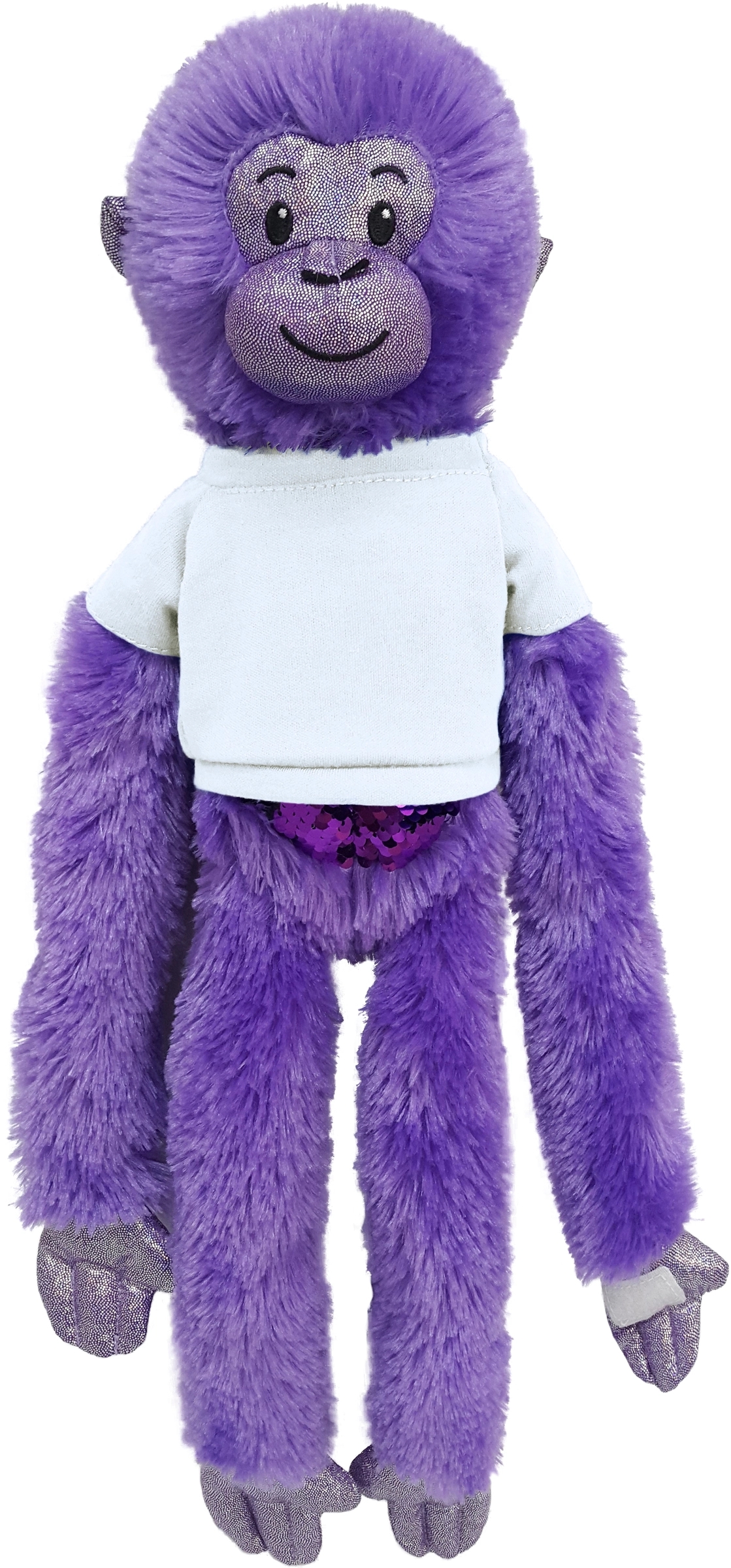 21" Purple Spider Monkey with Sequins 11