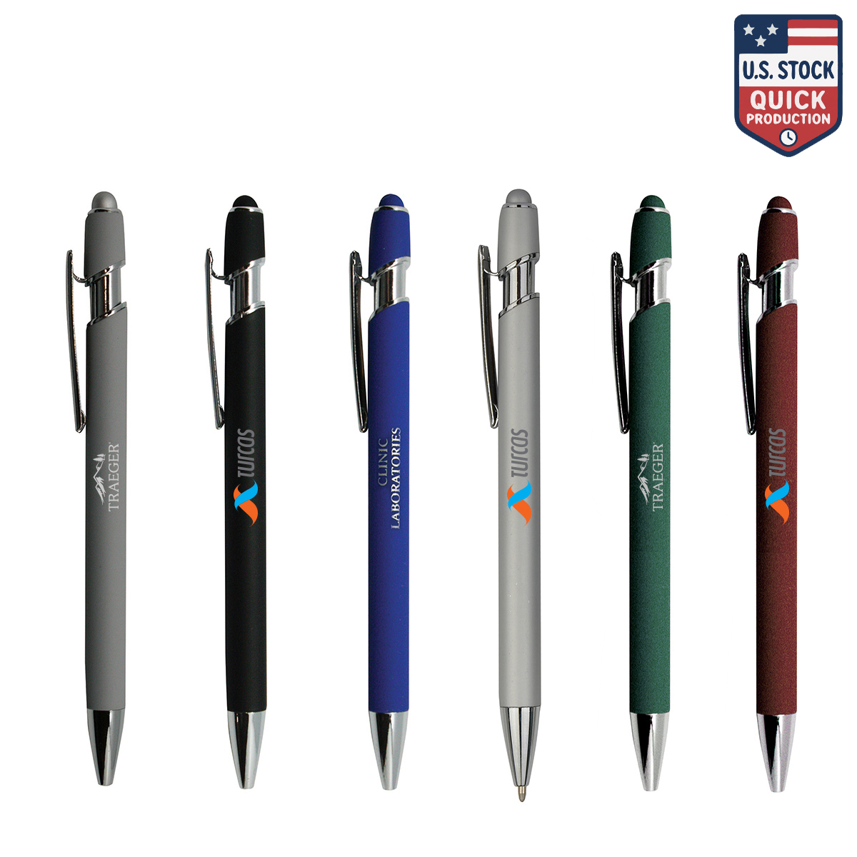 Metal Pen and Stylus with Soft Rubber 3
