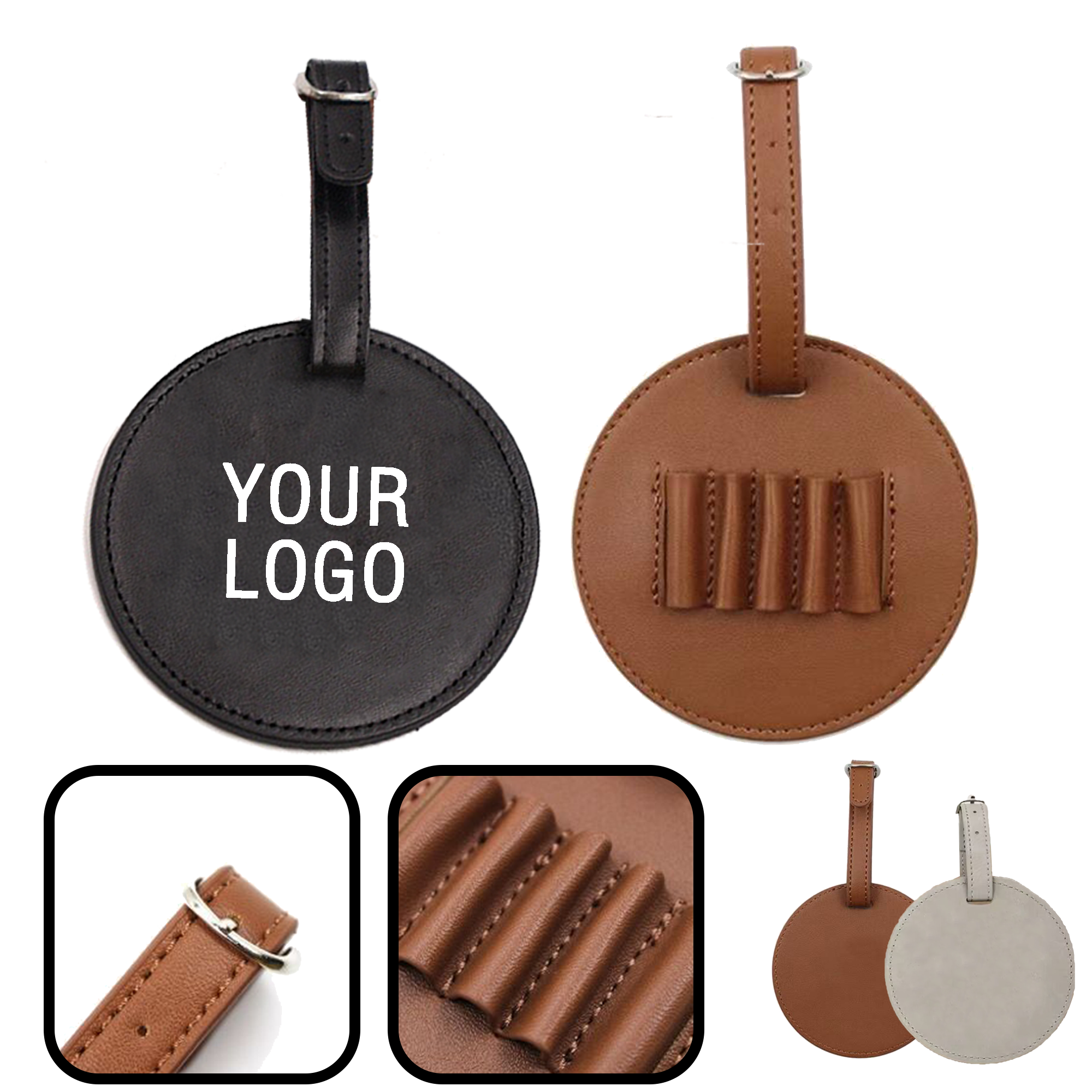 MOQ 20 PCS PU Leather Golf Tee Pouch 2
