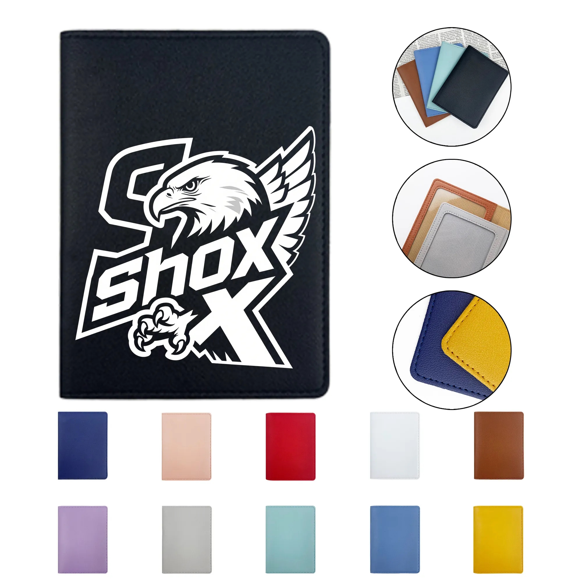 MOQ 20 Premium PU Leather Passport Cover 9