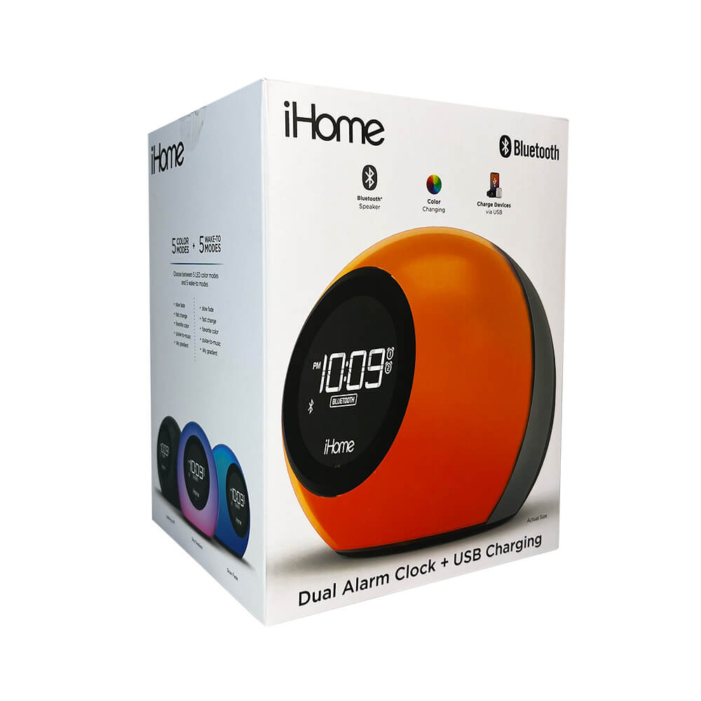 Powerclock Glow Bluetooth Color Changing Alarm Clock IBT295B