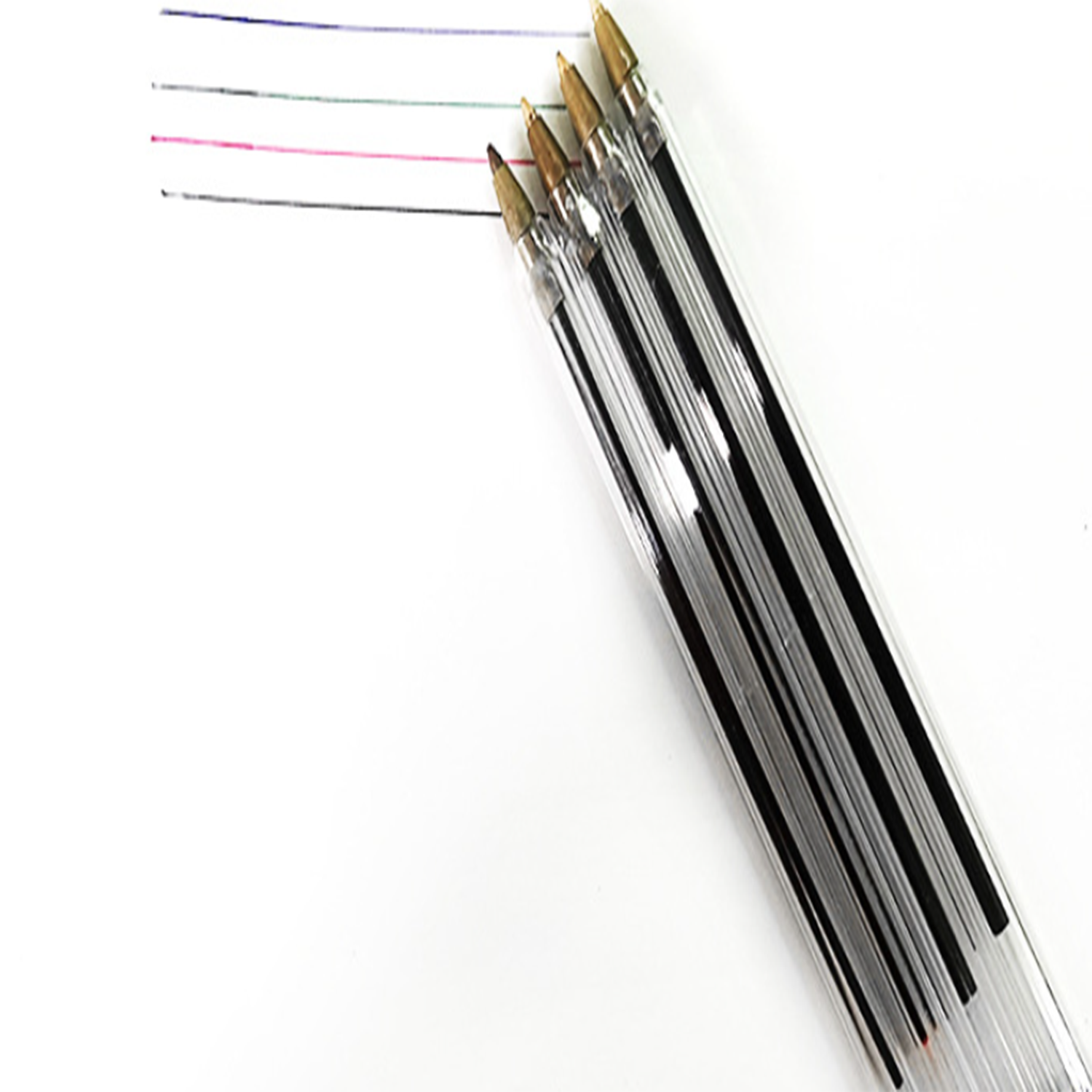 Transparent Plastic Ballpoint Pen with Signature Design 4