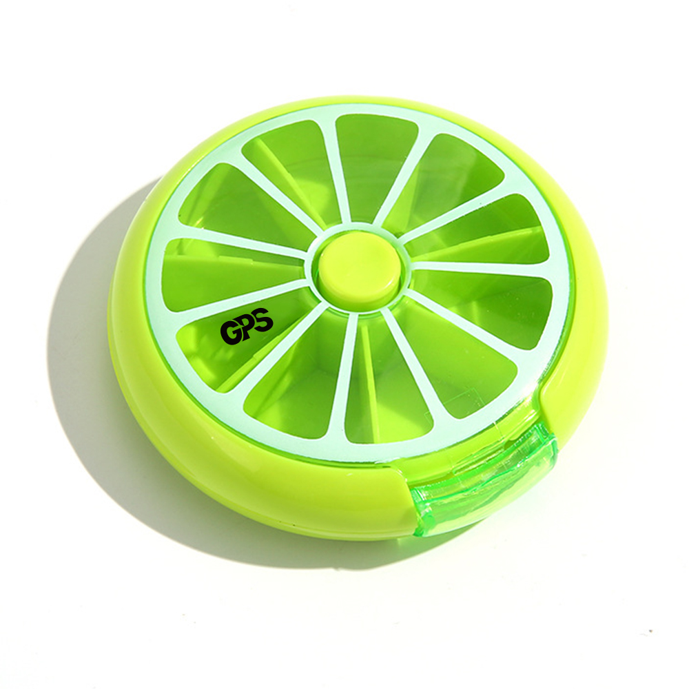 7 Compartments Round Medicine Organizer 2