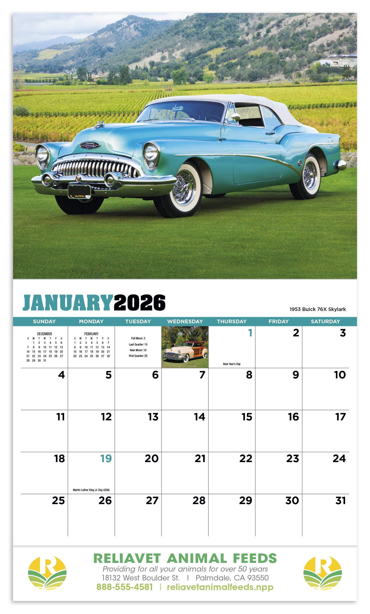 HotLine® Products Highway Memories Appointment Calendar - Stapled 15