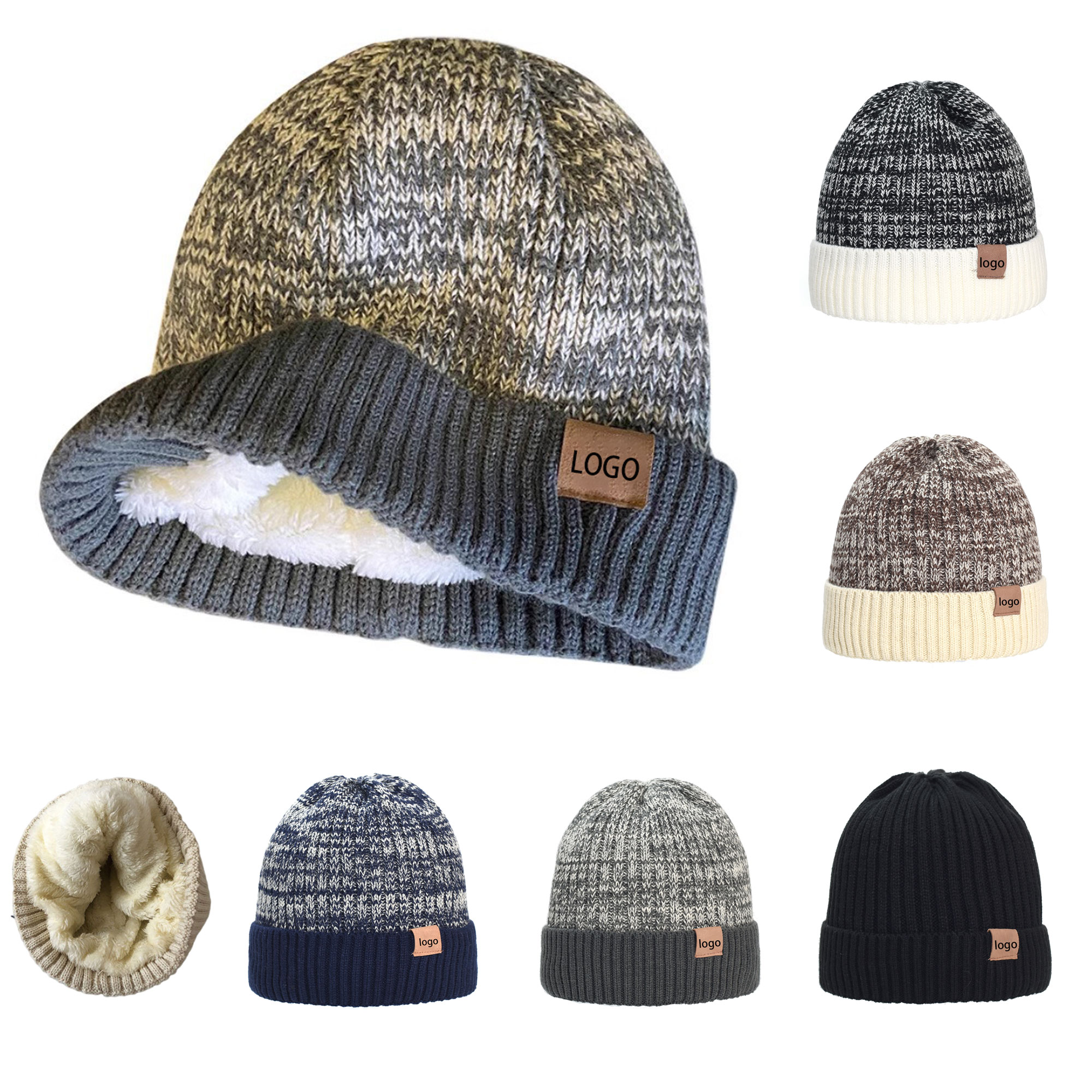 Men Winter Cuffed Outdoor Skull Cap 2