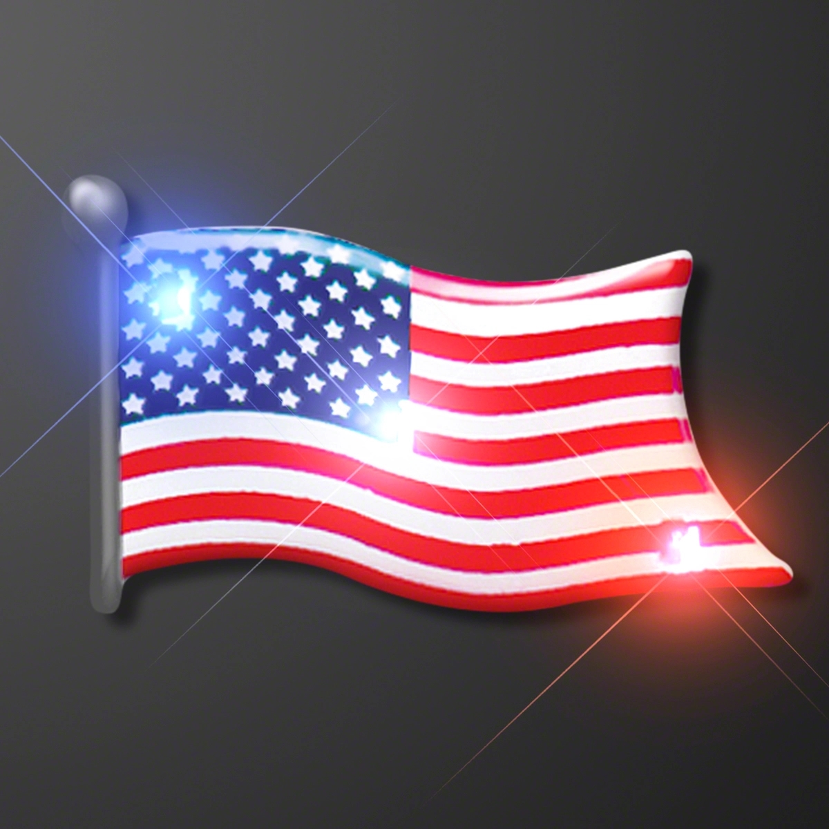 American flag flashing pins 3