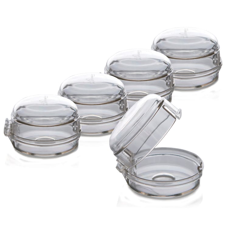 Stove & Oven Knob Covers - Clear 5 Pack 2