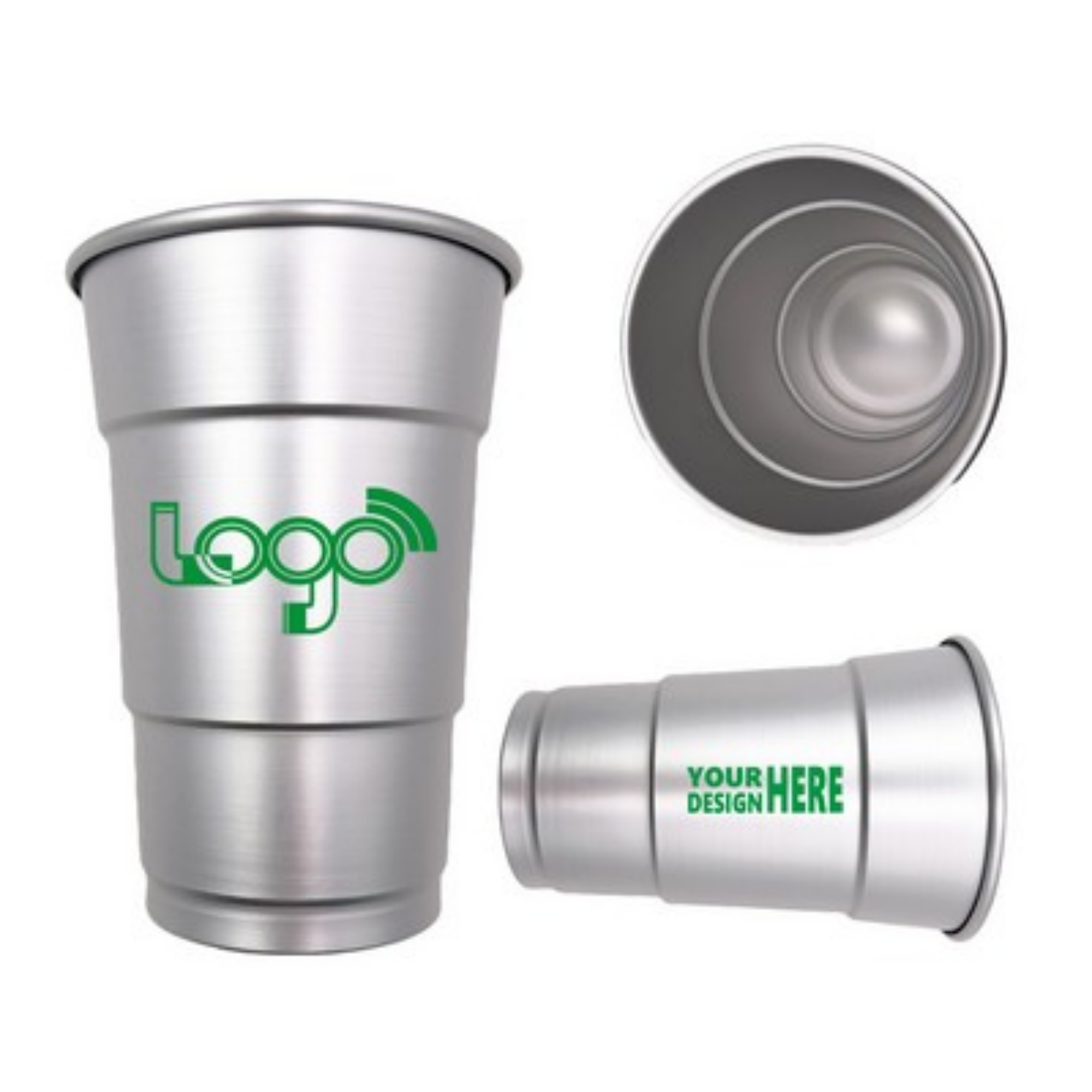 Recyclable 16oz Full Color Logo Aluminum Cup 2