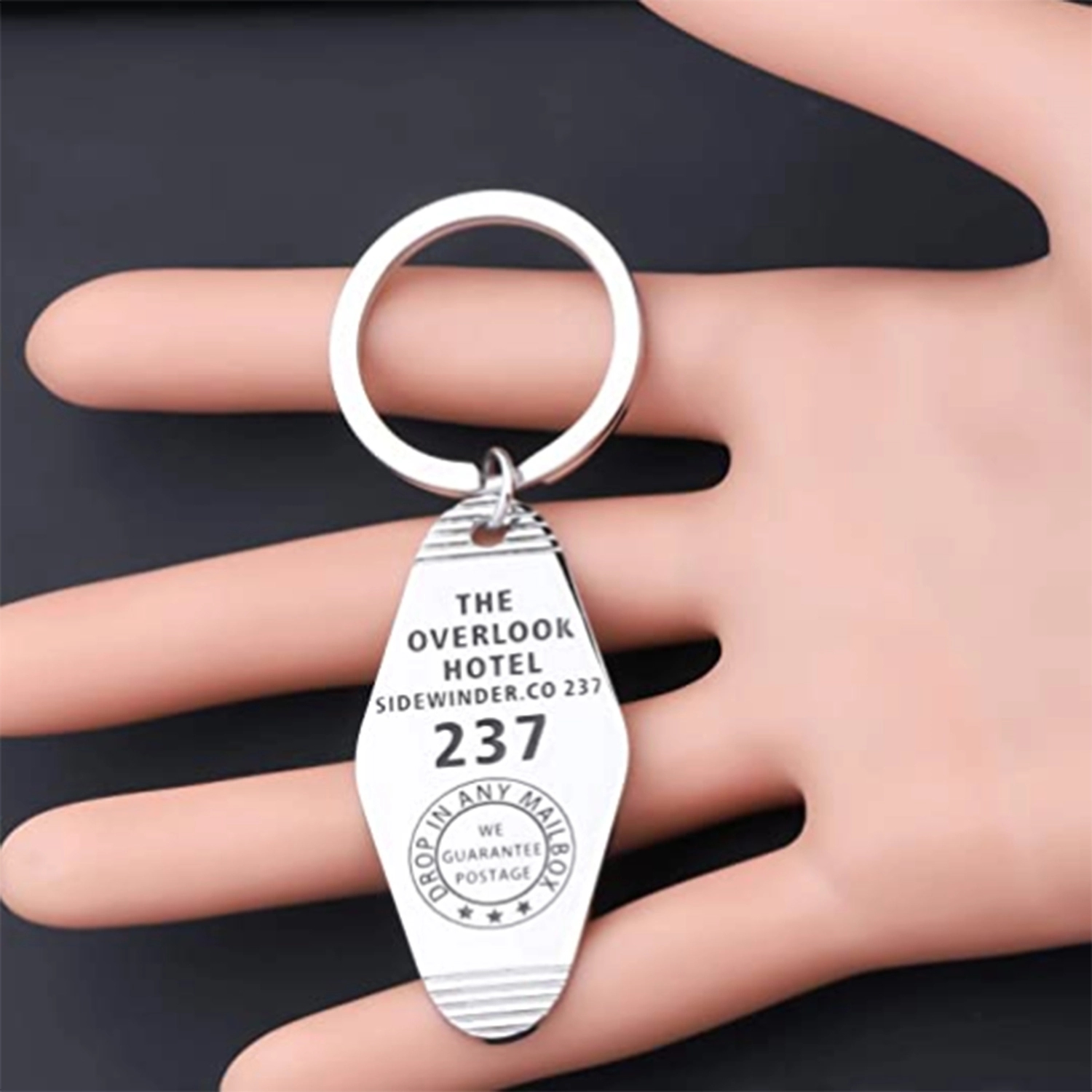 Keychain Hand Stamped Key Tag Hotel Motel Keytag 4